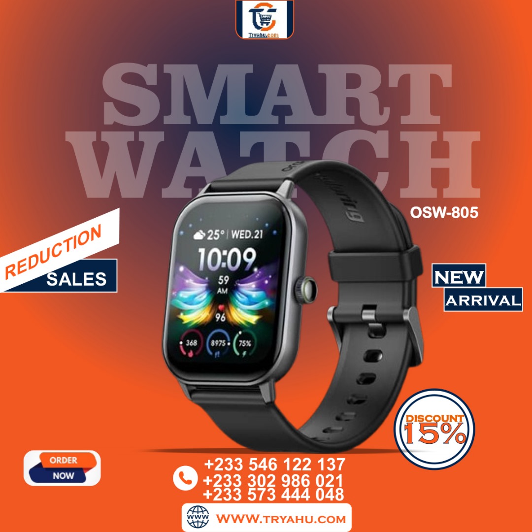 Oraimo Watch 5 OSW-805 2.01 | HD Smartwatch | Bluetooth Calls | 7-Day Battery
